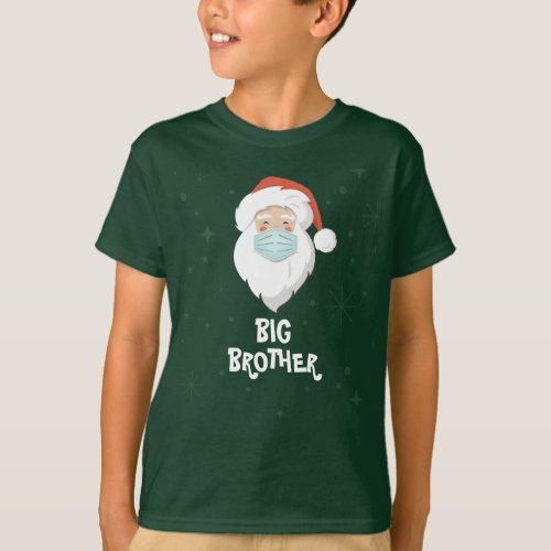 Personalized Family Christmas Holiday Big Brother T_Shirt