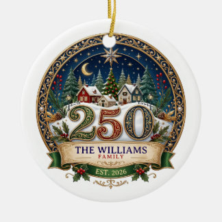 Personalized Family Christmas Ornament