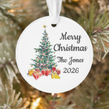 Personalized Family Christmas Ornament