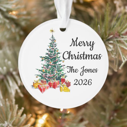 Personalized Family Christmas Ornament