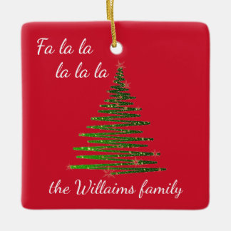 Personalized family Christmas ornament