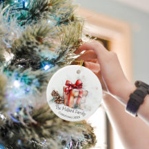 Personalized Family Christmas Ornaments with Photo
