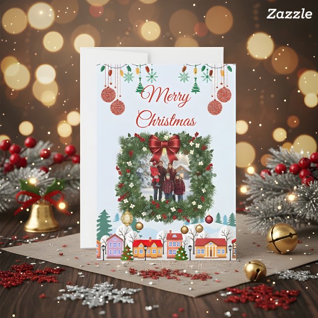 Personalized Family Christmas Photo Card (Creator Uploaded)