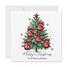 Personalized Family Christmas Photo Custom Names