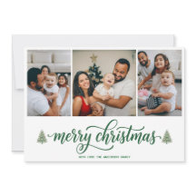 Personalized Family Christmas Photo & Family Text