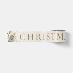 Personalized Family Christmas Photo style Satin Ribbon