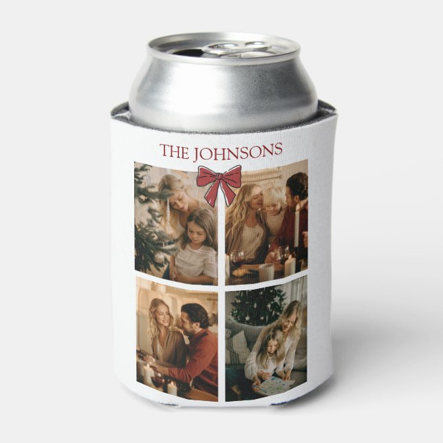 Personalized Family Christmas Photos Can Cooler (Can Front)