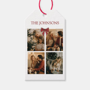 Personalized Family Christmas Photos Gift Tag