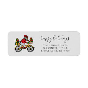 Personalized Family Christmas Return Address Label