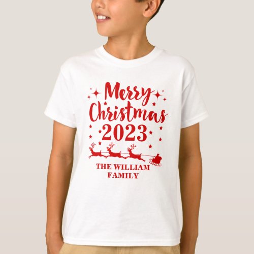 Personalized Family Christmas  T_Shirt