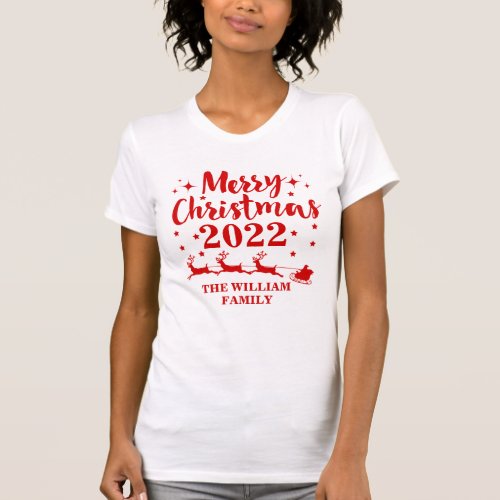 Personalized Family Christmas  T_Shirt