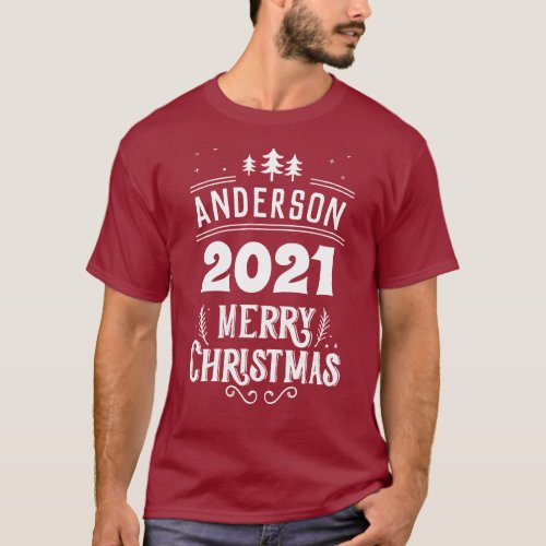 Personalized Family Christmas T_Shirt