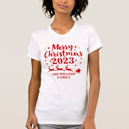 Personalized Family Christmas  T_Shirt