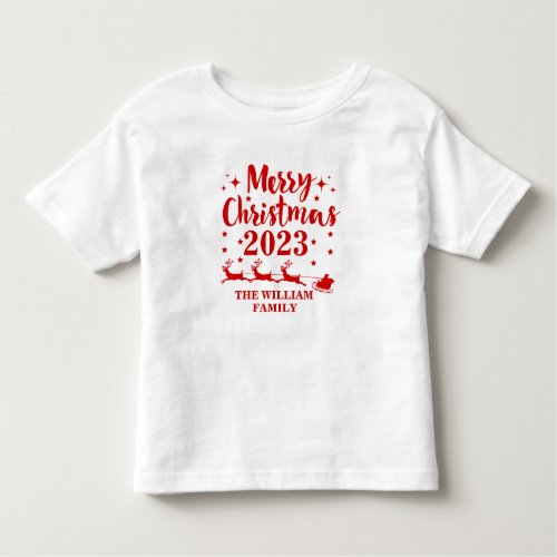 Personalized Family Christmas  Toddler T_shirt