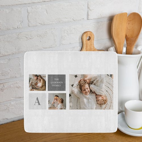 Personalized Family Collage Gift Cutting Board