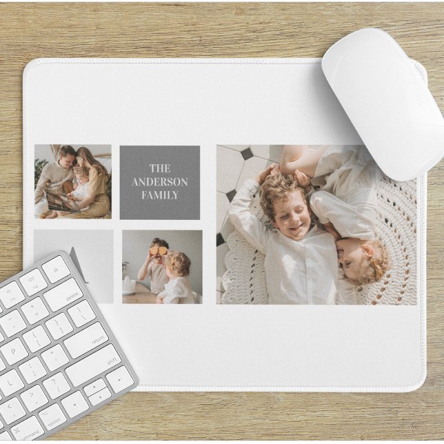  Personalized Family Collage Gift Mouse Pad (Creator Uploaded)