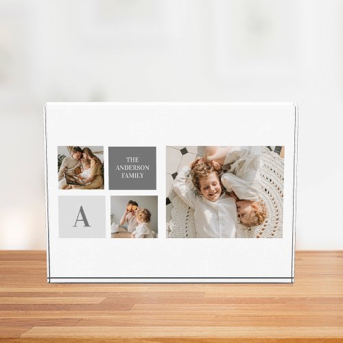 Personalized Family Collage Photo Block