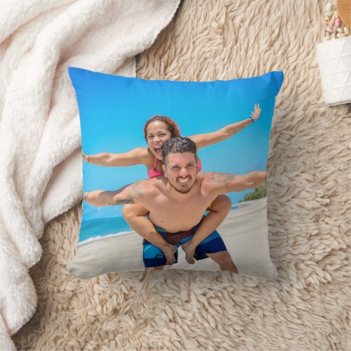 Personalized FamilyCouple Photo Throw Pillow