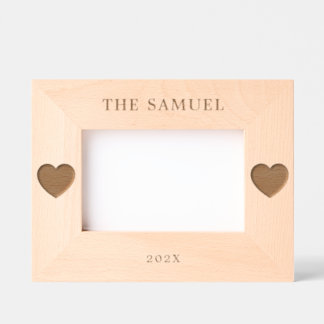Personalized [Family/Couples] Name Wooden Engraved Frames