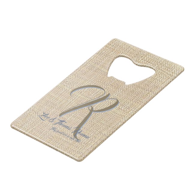 Personalized family credit card opener (Front Angled)