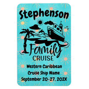 Personalized Family Cruise Door Decor Magnet