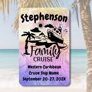 Personalized Family Cruise Door Decor Magnet