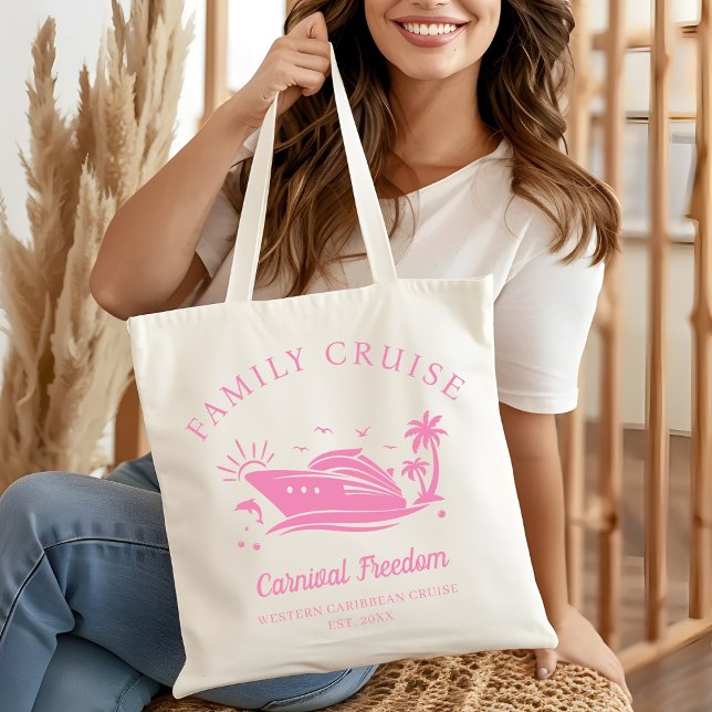 Personalized Family Cruise Girls Trip 2026 Travel Tote Bag (Creator Uploaded)