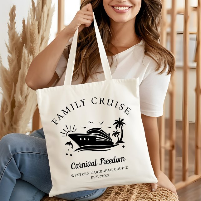 Personalized Family Cruise Girls Trip 2026 Travel Tote Bag (Creator Uploaded)