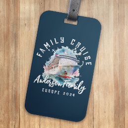 Personalized Family Cruise Group Vacation Luggage Tag
