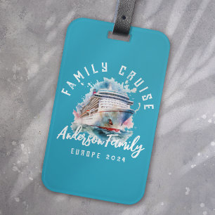 Personalized Family Cruise Group Vacation Luggage Tag