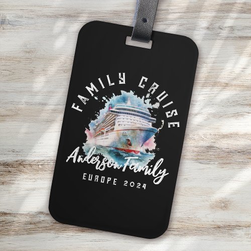 Personalized Family Cruise Group Vacation Luggage Tag