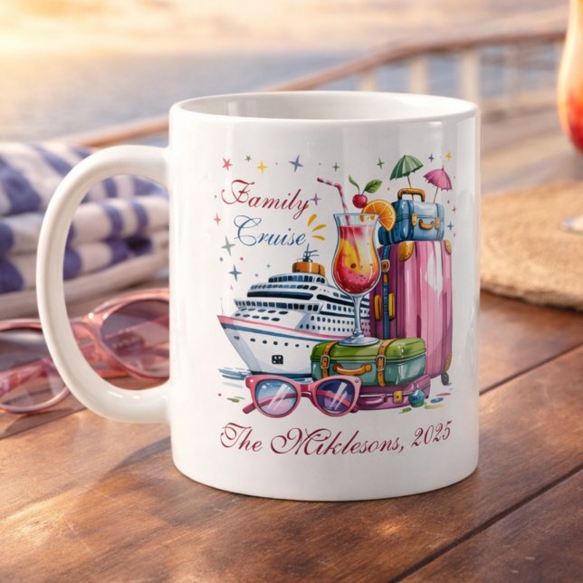 Personalized Family Cruise Name Year Coffee Mug (Creator Uploaded)