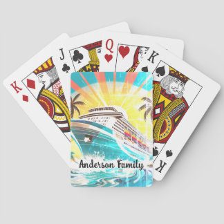 Personalized Family Cruise Playing Cards