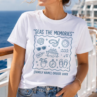 Personalized Family Cruise Vacation Doodle T-Shirt