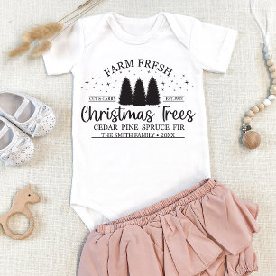Personalized Family Custom Name Matching Christmas Baby Bodysuit