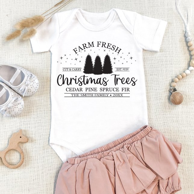 Personalized Family Custom Name Matching Christmas Baby Bodysuit (Creator Uploaded)