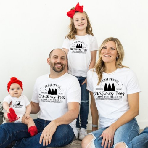 Personalized Family Custom Name Matching Christmas T_Shirt