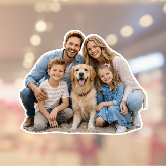 Personalized Family Cutout Photo Sticker