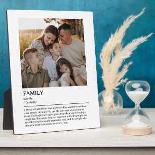 Personalized Family Definition Quote Wall Art Plaque