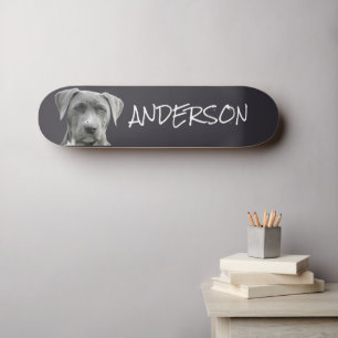 Personalized family dog skateboard