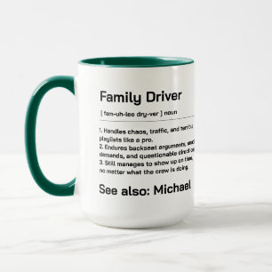 Personalized Family Driver Funny Daily Driving Mug