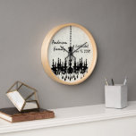 Personalized Family Established  Chandelier Clock<br><div class="desc">Vintage Personalized Family Established  Wedding Date Chandelier Clock</div>