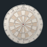 Personalized Family Established Custom Colors Dart Board<br><div class="desc">Classic style dartboard with modern and elegant color scheme with your personalized text on the top and bottom of the board for your family's name and family established year.  Customize this dartboard with your desired colors!</div>