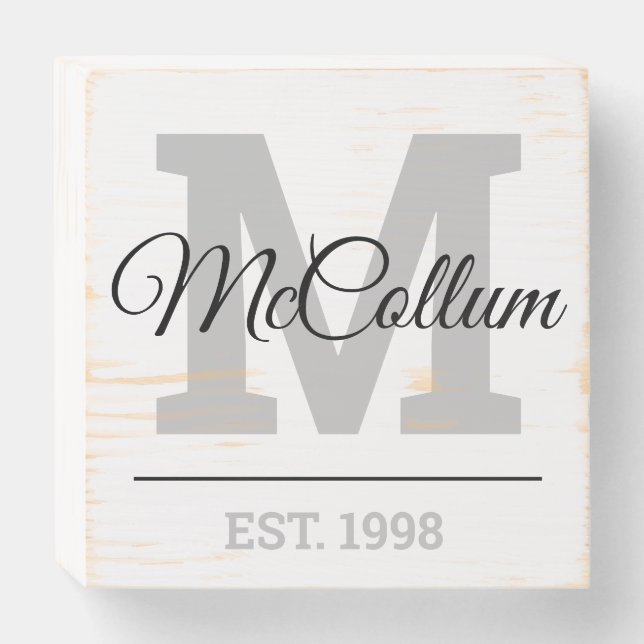 Personalized Family Established Sign (Front Horizontal)