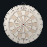 Personalized Family Established Year Custom Colors Dart Board<br><div class="desc">Classic style dartboard with modern and elegant color scheme with your personalized text on the top and bottom of the board for your family's name and family established year.  Customize this dartboard with your desired colors!</div>
