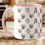 Personalized Family Face 4 Photos Mug<br><div class="desc">Funny Personalized Family Face 4 Photos Mug, Replace the face of this baby with your favorite photo (make sure to crop as much to the face as possible and use an app to remove the background) and personalize this funny mug with your kid, husband, or boyfriend on it! Also a...</div>