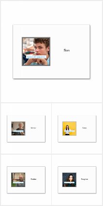 Personalized Family Flashcards