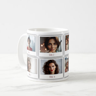 Personalized Family Friends Eight Photos Coffee Mug