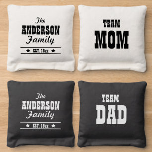 Personalized Family Fun Cornhole Bags