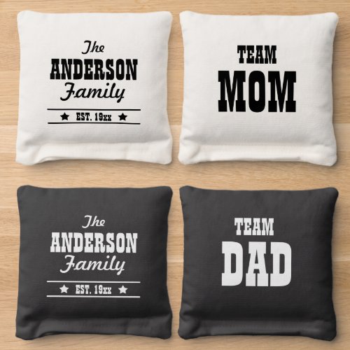 Personalized Family Fun Cornhole Bags